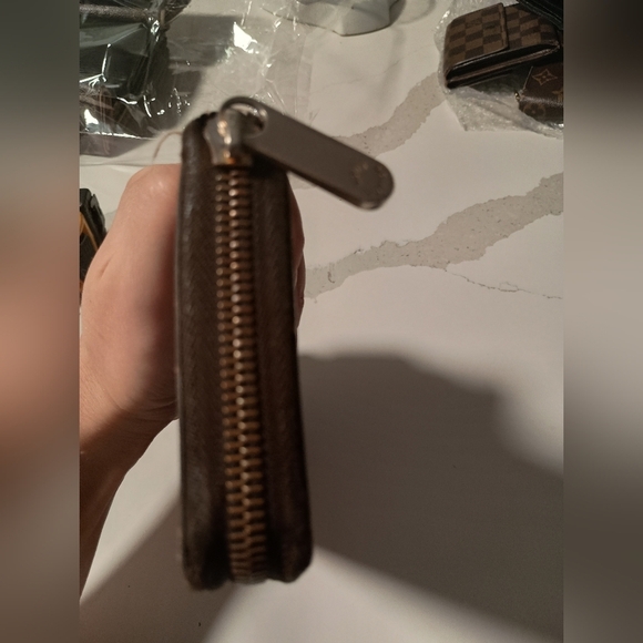 Authentic Louis Vuitton Damier Ebene Canvas Long Zippy Wallet / Organizer - Picture 7 of 14